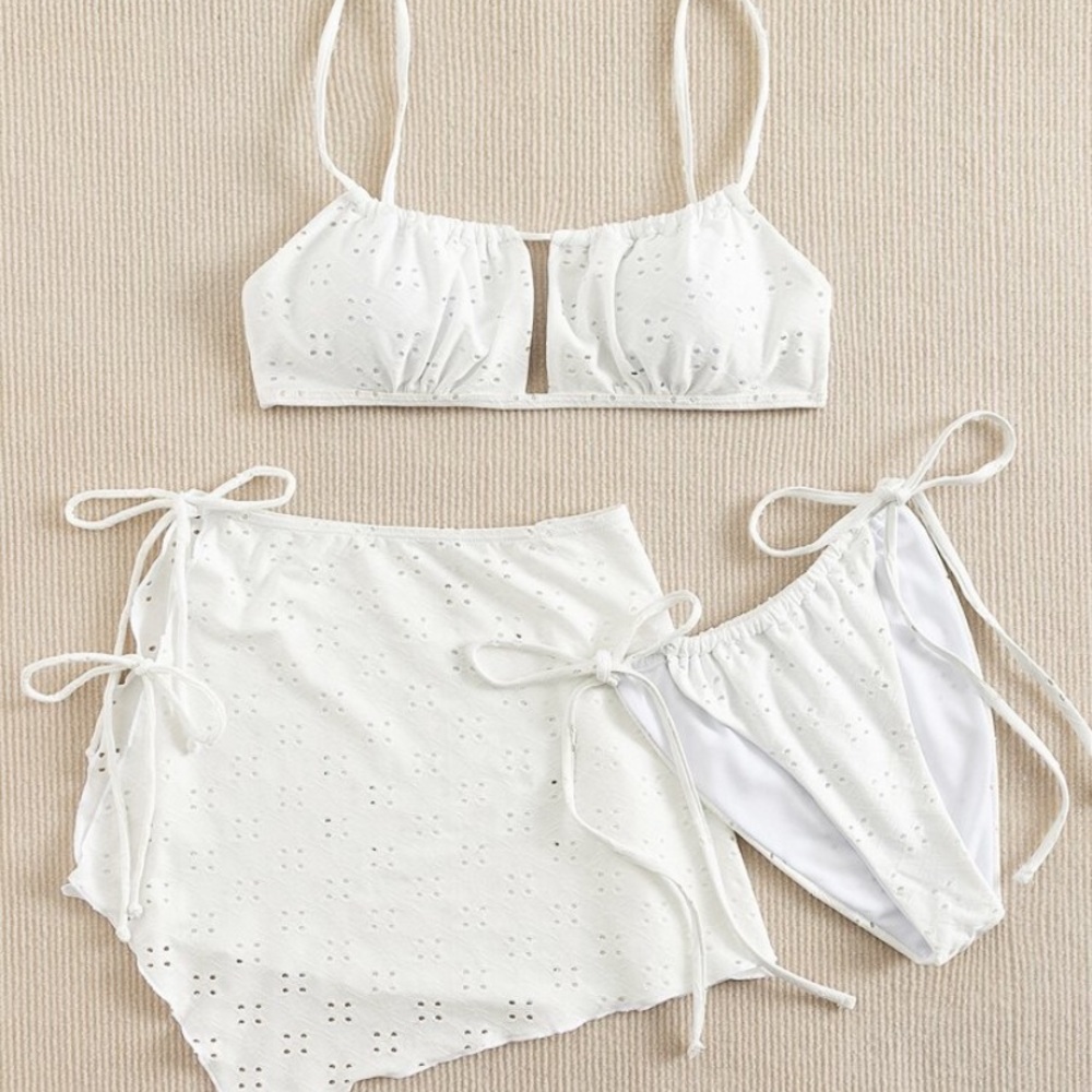 Shein white bathing suit